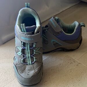Merrell Kids' Gray and Teal Sneakers